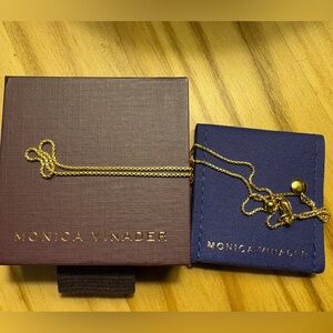Monica Vinader Fine Chain 18K Gold Vermeil